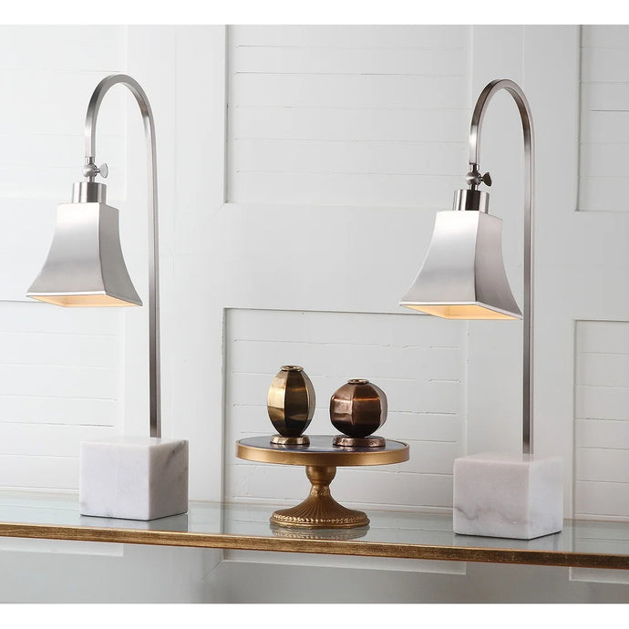 Lighting 26-inch Charley Marble Desk Lamp (Set of 2) - 10.5