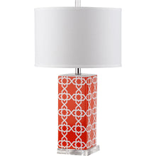 Lighting 27-inch Orange Quatrefoil Table Lamp (Set of 2)