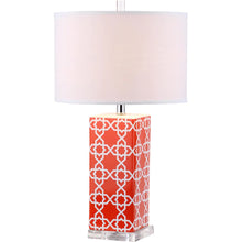 Lighting 27-inch Orange Quatrefoil Table Lamp (Set of 2)