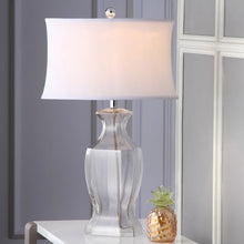 Lighting 27.5-inch Clear Glass Table Lamp (Set of 2) - 17"x12"x28"