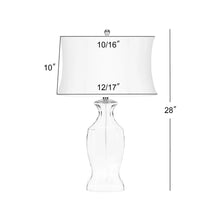 Lighting 27.5-inch Clear Glass Table Lamp (Set of 2) - 17"x12"x28"