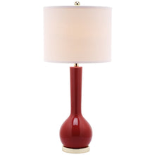 Lighting 31-inch Mae Long Neck Ceramic Red Table Lamp (Set of 2) - 14"x14"x30.5"