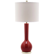 Lighting 31-inch Mae Long Neck Ceramic Red Table Lamp (Set of 2) - 14"x14"x30.5"