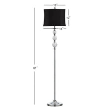 Lighting 60-inch Venezia Crystal Floor Lamp - 14"x14"x61"
