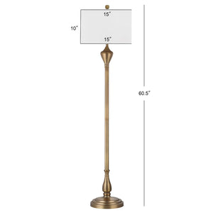 Lighting 61-inch Xenia Gold Floor Lamp - 15"x15"x60.5"