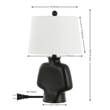 Lighting Johari Modern 20-inch Table Lamp - 12 in. W x 12 in. D x 20 in. H