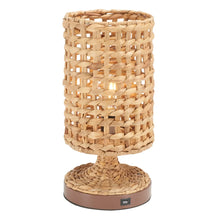 Lighting Knowles Tropical Coastal Boho 16-inch Table Lamp with USB - 8 in. W x 8 in. D x 16 in. H