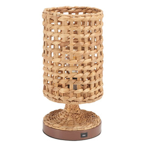 Lighting Knowles Tropical Coastal Boho 16-inch Table Lamp with USB - 8 in. W x 8 in. D x 16 in. H