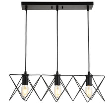 SAFAVIEH Lighting Pernille Adjustable 3-light LED Black Pendant - 24"x8.5"x10.3-82.3"