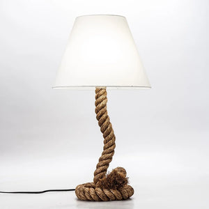 SB Modern Home Nautical Pier Large Rope Table Lamp