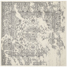 Luxurious Vintage Ivory Silver Area Rugs