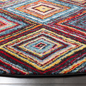 Abstract Multi-color Diamond Pattern Area Rugs