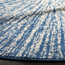 Contemporary Burst Pattern Navy Ivory Soft Area rugs