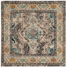 Distressed Grey Light Blue Soft Area Rug