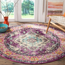 Distressed Violet Light Blue Soft Area Rug