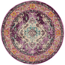 Distressed Violet Light Blue Soft Area Rug