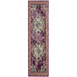 Distressed Violet Light Blue Soft Area Rug