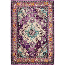 Distressed Violet Light Blue Soft Area Rug