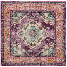 Distressed Violet Light Blue Soft Area Rug