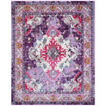 Distressed Violet Fuchsia Soft Area Rug