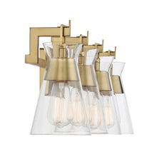 Savoy House Lakewood 4-Light Bathroom Vanity Light in Warm Brass