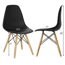 Set of 2 Mid Century Modern DSW Dining Side Chair - 22" x 18.5" x 32" (D x W x H)