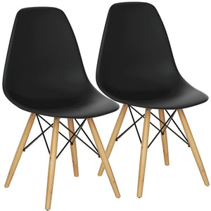 Set of 2 Mid Century Modern DSW Dining Side Chair - 22" x 18.5" x 32" (D x W x H)