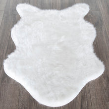 Andral White Faux Sheepskin Soft Fluffy Soft Area Rug