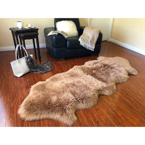 Nansen Luxurious Faux Sheepskin Pelt Shag Soft Area Rug