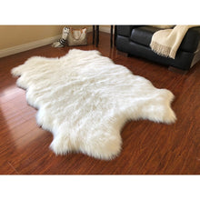 Nansen Luxurious Faux Sheepskin Pelt Shag Soft Area Rug