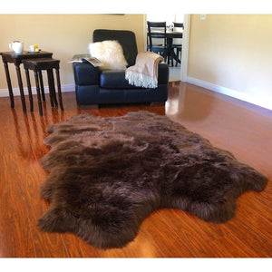 Nansen Luxurious Faux Sheepskin Pelt Shag Soft Area Rug