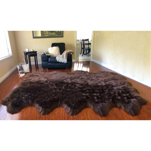 Nansen Luxurious Faux Sheepskin Pelt Shag Soft Area Rug