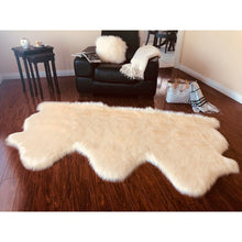 Nansen Luxurious Faux Sheepskin Pelt Shag Soft Area Rug