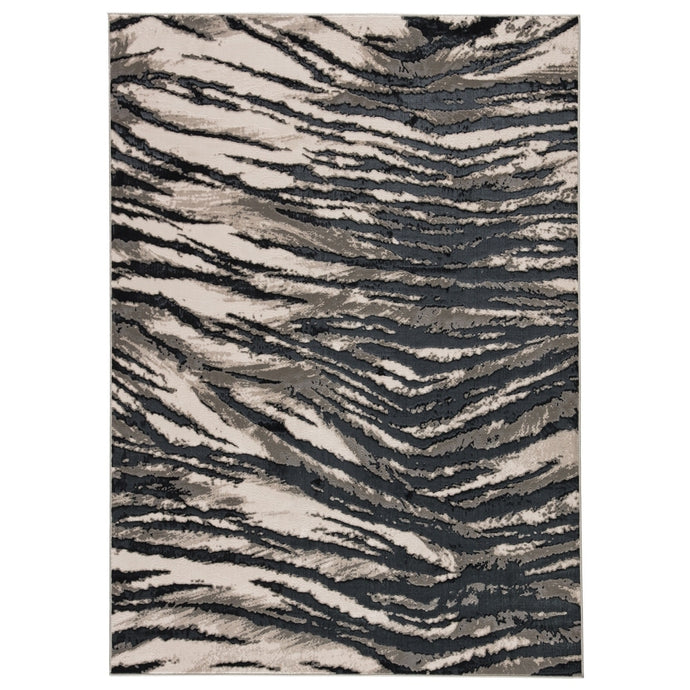 Semon Animal Black/ Gray Soft Area Rug