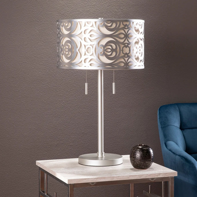 SEI Furniture Vander Silver Metal Table Lamp