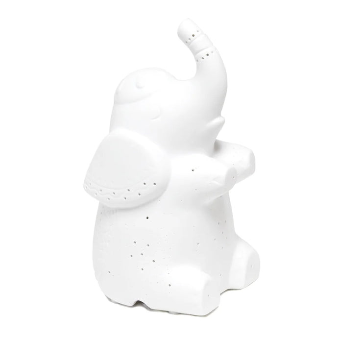 Simple Designs Porcelain Elephant Shaped Table Lamp - 4.56