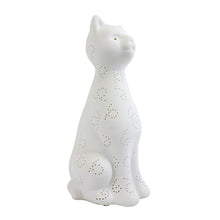 Simple Designs Porcelain Kitty Cat Shaped Animal Light Table Lamp - 5.51"W X 5.51"L X 12.2"H