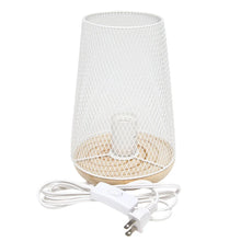 Simple Designs Wired Mesh Uplight Table Lamp