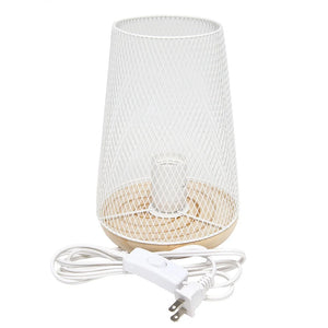 Simple Designs Wired Mesh Uplight Table Lamp