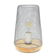 Simple Designs Wired Mesh Uplight Table Lamp