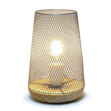 Simple Designs Wired Mesh Uplight Table Lamp