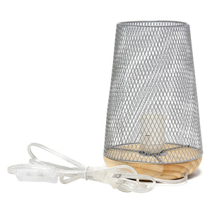 Simple Designs Wired Mesh Uplight Table Lamp