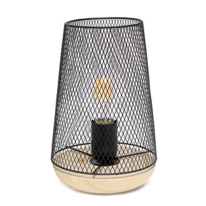 Simple Designs Wired Mesh Uplight Table Lamp