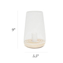 Simple Designs Wired Mesh Uplight Table Lamp