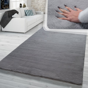 Solid High Pile Area Rug Cosy Luxurious Touch Super Soft Area Rug