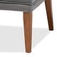 Stewart Mid-Century Velvet Upholstered Wood Dining Chair-Grey