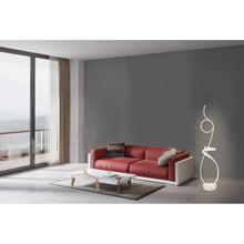 Symphonie 68W Unique Modern Design Led Floor Lamp, matte white - 63.00