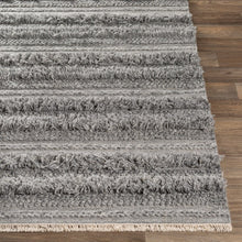 Striata Global Wool/Viscose Hand-Woven Area Soft Rug