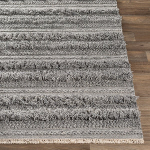 Striata Global Wool/Viscose Hand-Woven Area Soft Rug