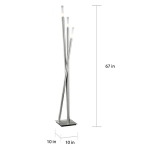 Strick & Bolton Peale 3-light Modern Icicle Floor Lamp - N/A